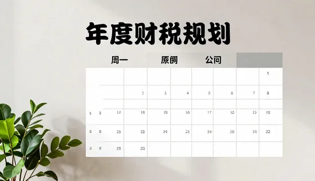 年度财税规划如何精准适配企业需求